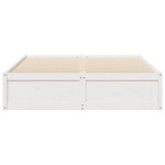 vidaXL Cadre de lit sans matelas blanc 160x200 cm bois de pin massif