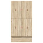 vidaXL Cadre de lit de rangement Chêne Sonoma 120x200 cm