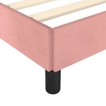 vidaXL Cadre de lit sans matelas rose 140x190 cm velours