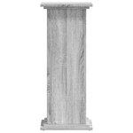 vidaXL Support pour plantes sonoma gris 33x33x80 cm bois d'ingénierie
