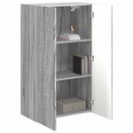 vidaXL Meuble TV mural Montage mural Gris Sonoma 59 5 x 31 x 100 cm