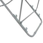 vidaXL Chaises de plage pliables lot de 2 Acier et tissu oxford Noir