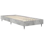 vidaXL Cadre de lit Gris béton 80 x 200 cm Bois d'ingénierie