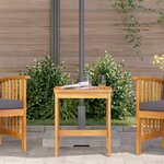 Table d'extérieur vidaXL Marron 45x45x50 cm en bois d'acacia massif