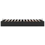 vidaXL Cadre de lit ottoman sans matelas noir 100x200 cm similicuir
