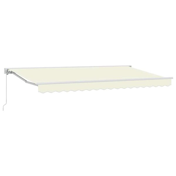 vidaXL Cadre d'auvent Crème 350 x 200 cm Polyester avec revêtement PU