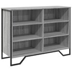 vidaXL Buffet sonoma gris 101x35 5x74 5 cm bois d'ingénierie