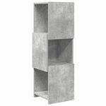vidaXL Meuble d'angle Gris béton 30 5x30x95cm Bois d'ingénierie