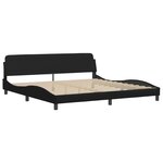 vidaXL Cadre de lit sans matelas noir 200x200 cm similicuir
