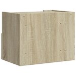 vidaXL Table de chevet murale chêne sonoma 45x30x35 cm