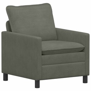 vidaXL Canapé Gris clair 76 x 81 x 87 5 cm Tissu
