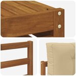 vidaXL Ensemble de canapés d'extérieur 8 pc Naturel et Beige