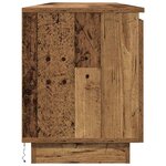 vidaXL Meuble TV avec LED Bois ancien 180 x 38 x 49 cm