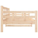 vidaXL Lit de jour sans matelas bois de pin massif 90x190 cm
