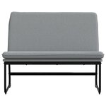 Banc banquette 100 x 75 x 76 cm tissu gris clair 02_0010496