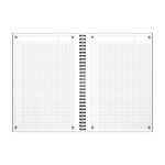 NOTEBOOK B5 Spiralé couverture rigide160P 80G Q5/5 gris OXFORD