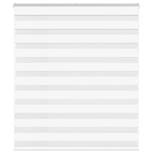 vidaXL Store zèbre blanc 125x100 cm largeur du tissu 120 9cm polyester