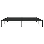 vidaXL Cadre de lit métal sans matelas noir 193x203 cm