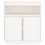 vidaXL Buffet Blanc 70x34x80 cm Bois massif de pin