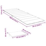 vidaXL Coussin de chaise longue crème mélangé 186x58x4 cm tissu