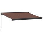 vidaXL Auvent manuel rétractable marron 350x250 cm