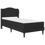 vidaXL Cadre de lit avec tête de lit Noir 90 x 200 cm Simili cuir