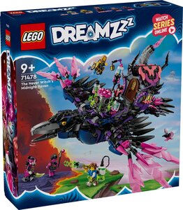 LEGO Dreamzzz - Le Corbeau de Minuit de la Sorcière des Cauchemars - 71478 : Un Set de Construction Magique pour Enfants
