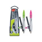 Coffret compas Study avec bague universelle et crayon couleur aléatoire MAPED