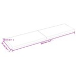 vidaXL Dessus de table marron clair bois chêne massif traité
