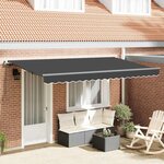 vidaXL Auvent Rétractable Anthracite 350 x 200 cm