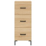 vidaXL Buffet Chêne sonoma 34 5x34x90 cm Bois d'ingénierie