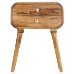 vidaXL Table de chevet 43 x 30 x 58 cm Bois de manguier massif