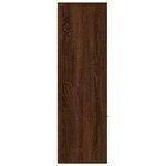 vidaXL Armoire à livres Chêne marron 98x30x98 cm