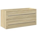 vidaXL Ensemble de meubles de salle de bain 2 Pièces chêne sonoma