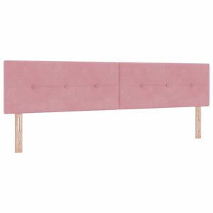 vidaXL Tête de lit avec tête de lit Rose 200 cm Cuir synthétique