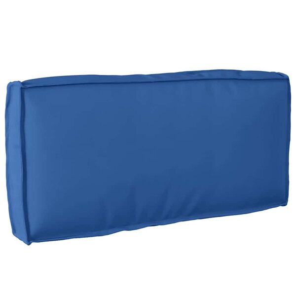 vidaXL Coussin pour dossier de palette Bleu royal 80 x 40 x 12 cm