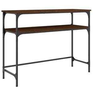 vidaXL Table console chêne marron 100x35 5x75 cm bois d'ingénierie