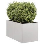 vidaXL Jardinière 40x80x40 cm acier inoxydable