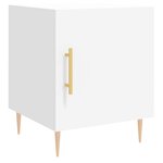 vidaXL Table de chevet blanc 40x40x50 cm bois d’ingénierie