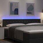 vidaXL Tête de Lit LED avec des lumières à LED Noir 100 cm Velours