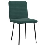 vidaXL Chaises à manger lot de 6 vert foncé velours