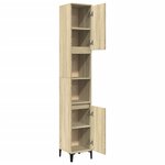 vidaXL Armoire salle de bain chêne sonoma 30x30x190 cm