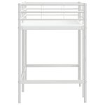 vidaXL Lit mezzanine pour enfants Blanc 90 x 190 cm Acier