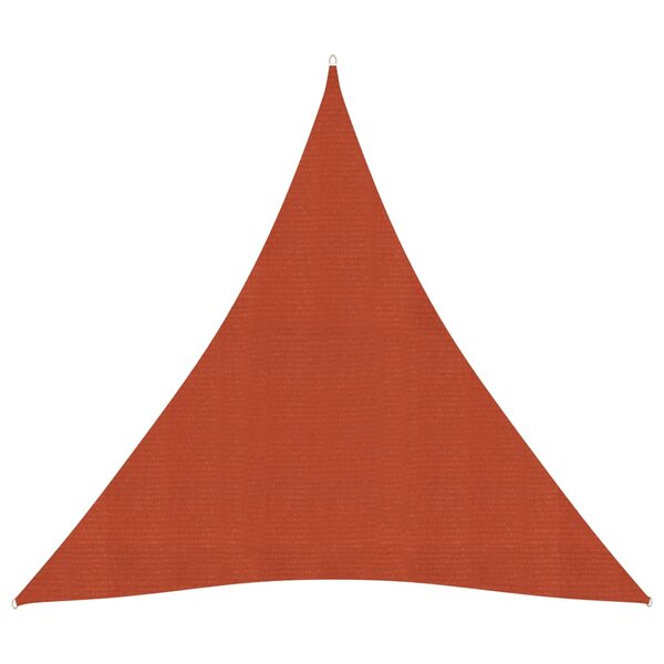 vidaXL Voile d'ombrage 160 g/m² Terre cuite 3x3x3 m PEHD