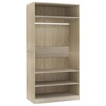 vidaXL Garde-robe Chêne sonoma 100x50x200 cm Bois d'ingénierie