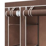 vidaXL Armoire avec compartiments et tiges 45 x 150 x 176 cm Marron