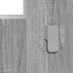 vidaXL Table de Toilette Gris 83 x 40 x 70 cm Bois d'ingénierie