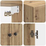vidaXL Armoire Murale 59 x 31 x 60 cm Bois d'ingénierie