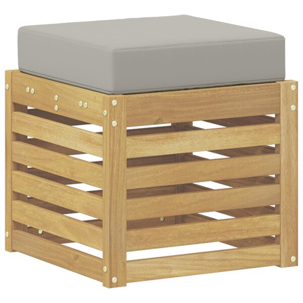 vidaXL Banc de Jardin Bois d'Acacia Massif Blanc