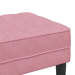 vidaXL banc Rose 113 x 57 x 39 cm Velours